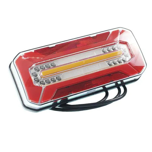 LAMPA TYLNA ZESPOLONA DIODOWA L/P Z PRZEWODEM, 12/24V