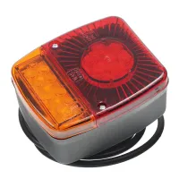 LAMPA TYLNA ZESP. 2-SEGM. L/P PRZYCZEPKA KWADRATOWA, DIODOWA, Z PRZEWODEM