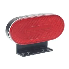 WAŚ W196 - CZ — LAMPA OBRYSOWA CZERWONA DIODOWA Z UCHWYTEM I ODBLASKIEM, OWALNA 12/24V, DIODY CE...