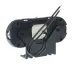 LAMPA OBRYSOWA CZERWONA DIODOWA Z UCHWYTEM I ODBLASKIEM, OWALNA 12/24V