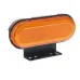 LAMPA OBRYSOWA POWARAŃCZOWA DIODOWA Z UCHWYTEM I ODBLASKIEM, OWALNA 12/24V