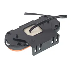WAŚ W198 - P — LAMPA OBRYSOWA POWARAŃCZOWA DIODOWA Z UCHWYTEM I ODBLASKIEM, OWALNA 12/24V