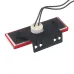 LAMPA OBRYSOWA CZERWONA DIODOWA Z UCHWYTEM, 12/24V, DIODA CENTRALNA