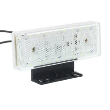 WAŚ W202 - B — LAMPA OBRYSOWA BIAŁA DIODOWA Z UCHWYTEM, 12/24V, DIODY PO OBRYSIE