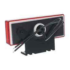 WAŚ W202 - CZ — LAMPA OBRYSOWA CZERWONA DIODOWA Z UCHWYTEM, 12/24V, DIODY PO OBRYSIE