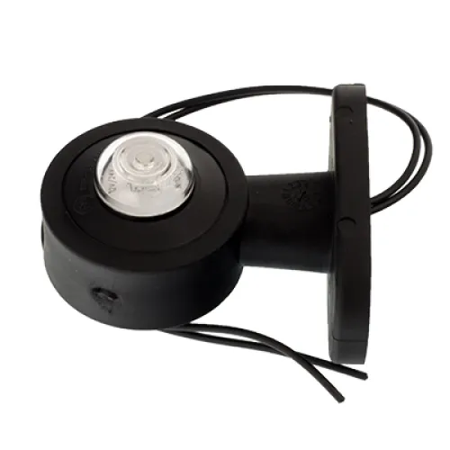 LAMPA OBRYSOWA BIAŁO-CZERWONA DIODOWA NA WYSIĘGNIKU, PRAWA, KRÓTKA, 12/24V
