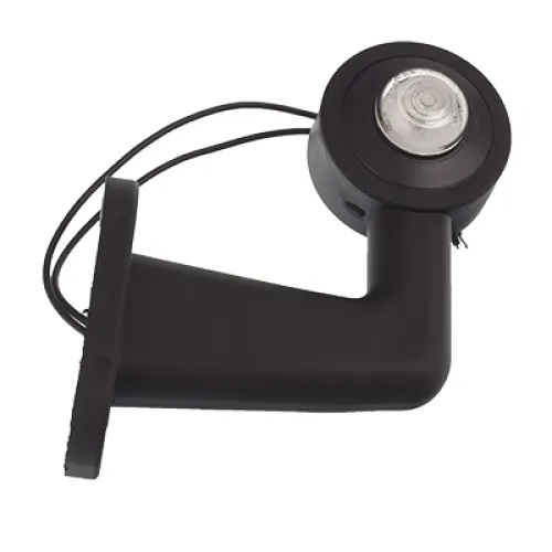 LAMPA OBRYSOWA BIAŁA DIODOWA NA WYSIĘGNIKU ŁAMANYM,PRAWA,KRÓT.,12/24V