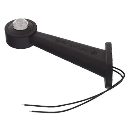 LAMPA OBRYSOWA BIAŁO-CZERWONA DIODOWA NA WYSIĘGNIKU UKOŚNYM, LEWA, 12/24V