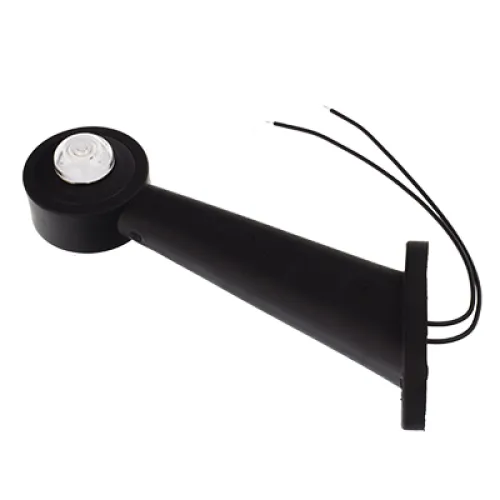 LAMPA OBRYSOWA BIAŁO-CZERWONA DIODOWA NA WYSIĘGNIKU UKOŚNYM, PRAWA, 12/24V