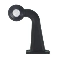 LAMPA OBRYSOWA BIAŁA DIODOWA NA WYSIĘGNIKU ŁAMANYM, LEWA,DŁUGA,12/24V