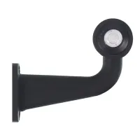 LAMPA OBRYSOWA BIAŁA DIODOWA NA WYSIĘGNIKU ŁAMANYM,PRAWA,DŁUGA,12/24V