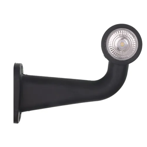 LAMPA OBRYSOWA BIAŁO-CZERWONA DIODOWA NA WYSIĘGNIKU ŁAMANYM, PRAWA DŁUGA,12/24V