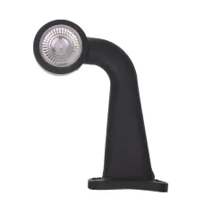 WAŚ W21.5RF — LAMPA OBRYSOWA BIAŁO-CZERWONA DIODOWA NA WYSIĘGNIKU ŁAMANYM, LEWA DŁUGA,12/24V
