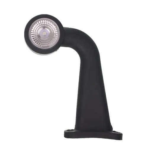 LAMPA OBRYSOWA BIAŁO-CZERWONA DIODOWA NA WYSIĘGNIKU ŁAMANYM, LEWA DŁUGA,12/24V
