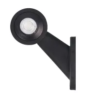 LAMPA OBRYSOWA BIAŁO-CZERWONA DIODOWA NA WYSIĘGNIKU UKOŚNYM,LEWA,KRÓTKA,12/24V