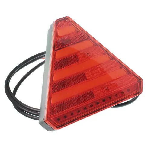 LAMPA TYLNA ZESPOLONA DIODOWA TRÓJKĄTNA L/P, Z PRZEWODEM, 12/24V