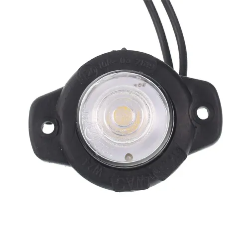 LAMPA OBRYSOWA BIAŁA DIODOWA POJEDYN. 12/24V