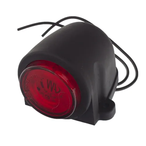 LAMPA OBRYSOWA CZERWONA DIODOWA 12/24V, KRÓTKA