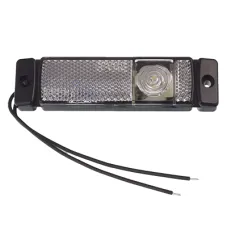 WAŚ W45. — LAMPA OBRYSOWA BIAŁA DIODOWA 1 DIODA, Z KABLEM