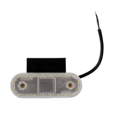 WAŚ W47WWB — LAMPA OBRYSOWA BIAŁA DIODOWA OWALNA, Z UCHWYTEM, Z ODBL, 12/24V