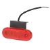 LAMPA OBRYSOWA CZERWONA DIODOWA OWALNA, Z UCHWYTEM, Z ODBL, 12/24V