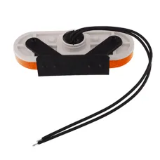 WAŚ W47 — LAMPA OBRYSOWA POMARAŃCZOWA DIODOWA OWALNA, Z UCHWYTEM, Z ODBL, 12/24V - MB