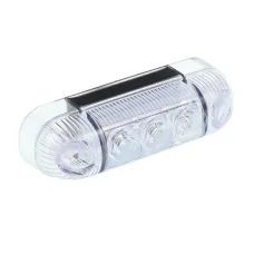 WAŚ W61 — LAMPA OBRYSOWA BIAŁA DIODOWA OWALNA 12/24V