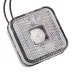 LAMPA OBRYSOWA BIAŁA DIODOWA KWADRATOWA, Z KABLEM, 12/24V - MAN
