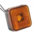 LAMPA OBRYSOWA POMARAŃCZOWA DIODOWA KWADRATOWA, Z KABLEM, 12/24V - MAN