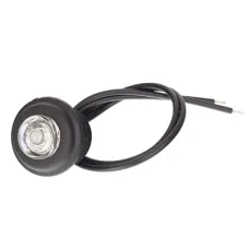 WAŚ W80B — LAMPA OBRYSOWA BIAŁA 1-DIODOWA OKRĄGŁA, 12/24V