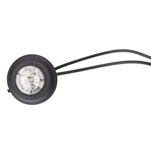 LAMPA OBRYSOWA POMARAŃCZOWA 3-DIODOWA OKRĄGŁA, 12/24V