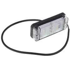 WAŚ W84. — LAMPA COFANIA LEDOWA BIAŁA 12/24V, L/P, PRZEWÓD 38CM