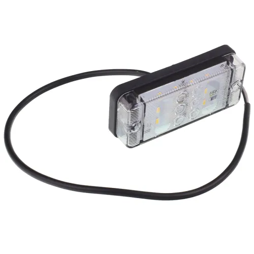 LAMPA COFANIA LEDOWA BIAŁA 12/24V, L/P, PRZEWÓD 38CM
