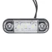 LAMPA OBRYSOWA BIAŁA DIODOWA OWALNA PŁASKA, 12/24V, 3 DIODY - SCHMITZ, KRONE