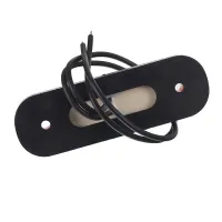 LAMPA OBRYSOWA POMARAŃCZ. DIODOWA OWALNA PŁASKA, 12/24V, 3 DIODY - SCHMITZ, KRONE