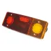 LAMPA TYLNA ZESP. 2-SEGM. LEWA PRZYCZ. PROSTOKĄTNA, DIODOWA, Z PRZEWODEM,12/24V