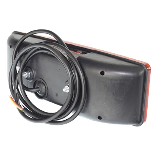 LAMPA TYLNA ZESP. 2-SEGM. LEWA PRZYCZ. PROSTOKĄTNA, DIODOWA, Z PRZEWODEM,12/24V
