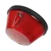 LAMPA OBRYSOWA CZERWONA NISKA PRZYCZEPA, FI 92MM, H=52MM