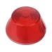 KLOSZ LAMPY OBRYSOWEJ CZERWONEJ NISKIEJ KLOSZ BEZ PODKŁADKI, PRZYCZEPA, FI 92MM, H=52MM