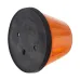 LAMPA OBRYSOWA POMARAŃCZOWA WYSOKA PRZYCZEPA, FI 92MM, H=70MM