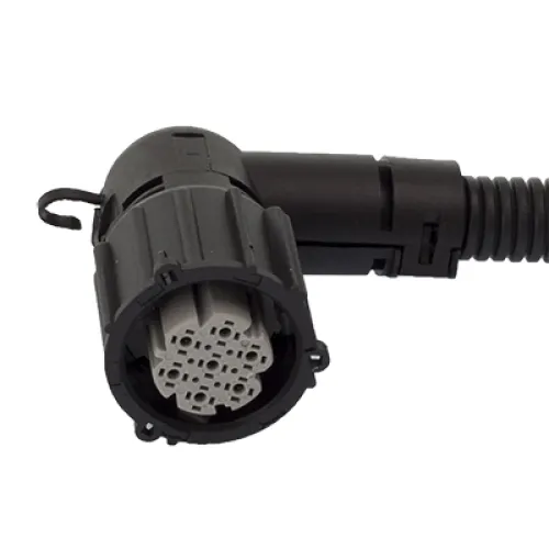 WTYCZKA EL. KĄTOWA - 7 (7) PINÓW,FI 24MM LAMPA TYLNA VOLVO FH, SCANIA 4, MAN TGA