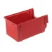 SKRZYNKA MAGAZYNOWA TYP1 - 199X135X100MM CZERWONA - NOŚNOŚĆ 2KG - PP