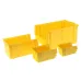 SKRZYNKA MAGAZYNOWA TYP1 - 199X135X100MM ŻÓŁTY - NOŚNOŚĆ 2KG - PP