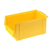 SKRZYNKA MAGAZYNOWA TYP2 - 298X179X149MM ŻÓŁTA - NOŚNOŚĆ 4KG - PP