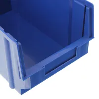 SKRZYNKA MAGAZYNOWA TYP3 - 400X269X199MM NIEBIESKA - NOŚNOŚĆ 8KG - PP