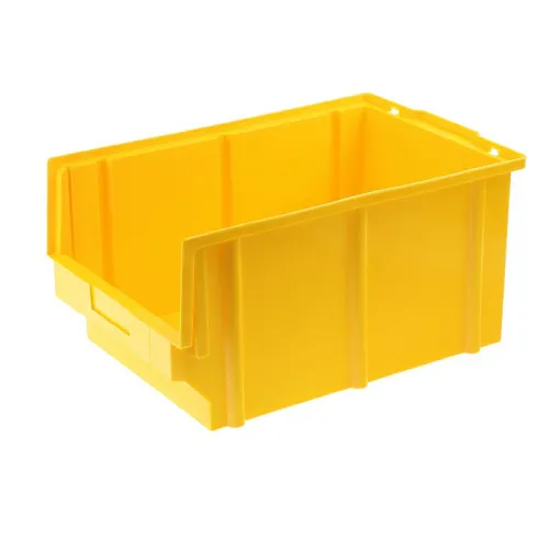 SKRZYNKA MAGAZYNOWA TYP3 - 400X269X199MM ŻÓŁTA - NOŚNOŚĆ 8KG - PP