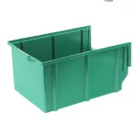 SKRZYNKA MAGAZYNOWA TYP3 - 400X269X199MM ZIELONA - NOŚNOŚĆ 8KG - PP