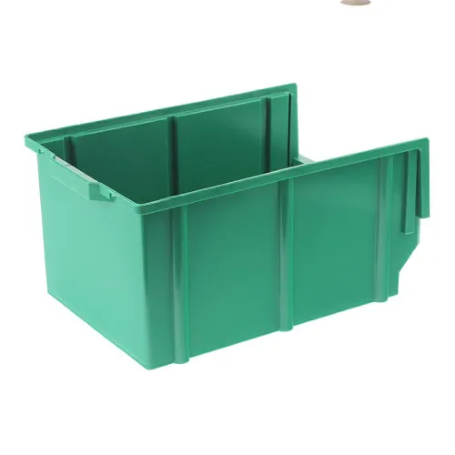 SKRZYNKA MAGAZYNOWA TYP3 - 400X269X199MM ZIELONA - NOŚNOŚĆ 8KG - PP