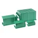 SKRZYNKA MAGAZYNOWA TYP3 - 400X269X199MM ZIELONA - NOŚNOŚĆ 8KG - PP