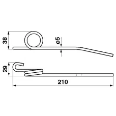  Z20478 — PALEC MOTOWIDEŁ JOHN-DEERE STANDARD L=210MM
